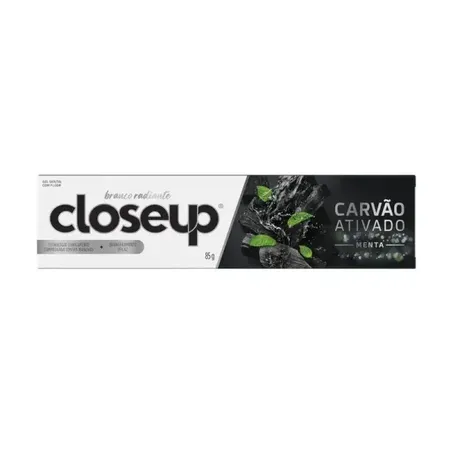 Gel Dental Closeup Carvão Ativado Menta Caixa 85gr