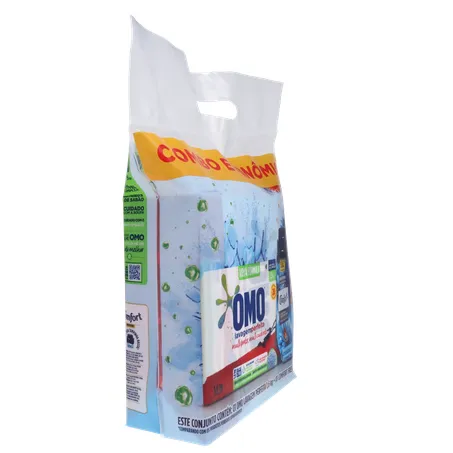Kit Sabão em Pó Omo Lavagem Perfeita 1,6kg  Amaciante Concentrado Comfort 500ml 360-30