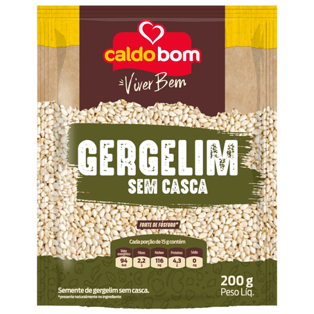 Grao de gergelim caldo bom 200gr