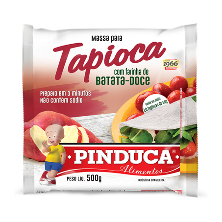 Massa para tapioca pinduca com farinha de batata doce 500g