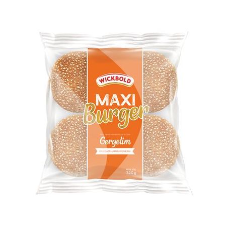 Pão Para Hambúrguer com Gergelim Wickbold Maxi Burger Pacote 320G