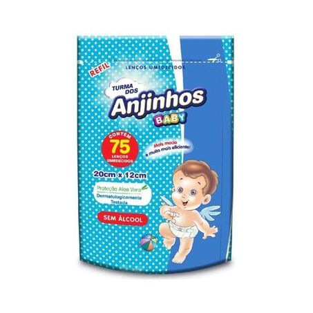 Lenco umed.t.anjinhos refil c 75un azul