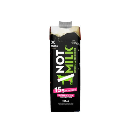 BEBIDA VEGETAL NOT MILK 250ML BAUNILHA COM COCO
