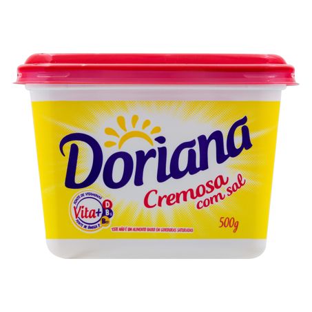 MARGARINA CREMOSA COM SAL DORIANA POTE 500G