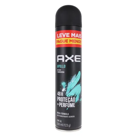 Desodorante axe masculino apollo vetiver e mandarina aerossol 200ml 360-35