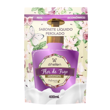 SABONETE LÍQUIDO DI HELLEN REFIL FLOR DE FIGO 400ML