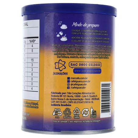 Mistura para Preparo de Café Iguaçu Café com Leite Lata 200gr 360-23