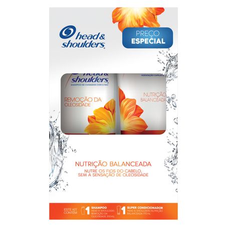 KIT HEAD & SHOULDERS SHAMPOO 200ML + CONDICIONADOR NUTRIÇÃO BALANCEADA 170ML