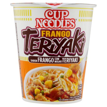 MACARRÃO INSTANTÂNEO FRANGO COM MOLHO TERIYAKI NISSIN CUP NOODLES