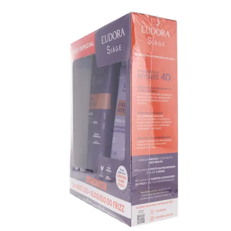 Kit Shampoo Condic Liso Intenso Eudora 375ml 360-6
