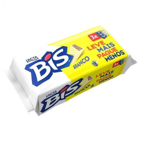 CHOCOLATE BIS BRANCO C/3 UNIDADES 302,4G