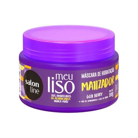 Mascara salon line desamarela meu liso matiz loiro 300gr.