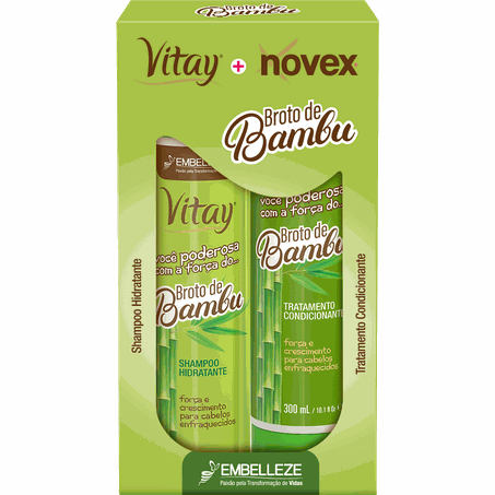 SHAMPOO + COND EMBELLEZE 600ML BAMBU