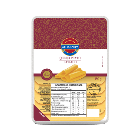 QUEIJO PRATO FATIADO CATUPIRY  150G