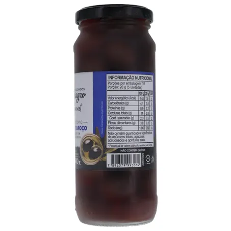 Azeitona uniagro preta c/caroco 200g 360-7