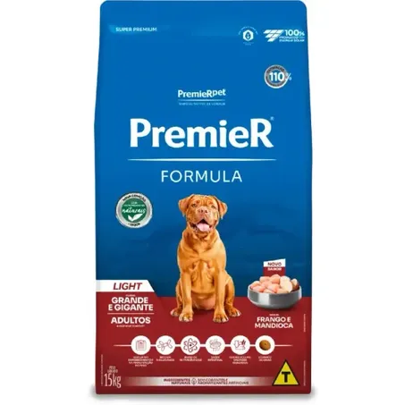 Ração Premier Formula Raças Grandes Adultos Light 15Kg
