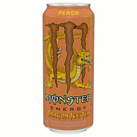 ENERGETICO MONSTER DRAGON TEA PESSEGO 473ML