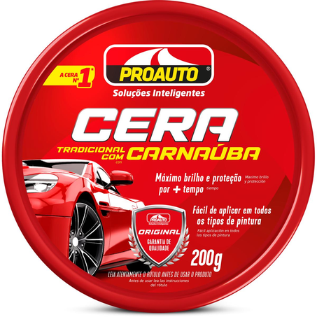 Cera Automotiva Proauto 200g - Tradicional