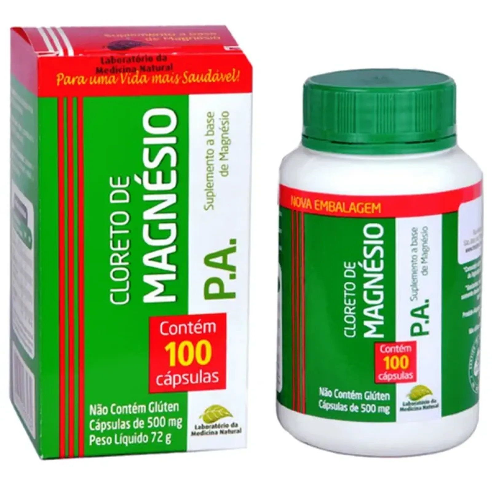 Cloreto de Magnésio 500mg 100cps