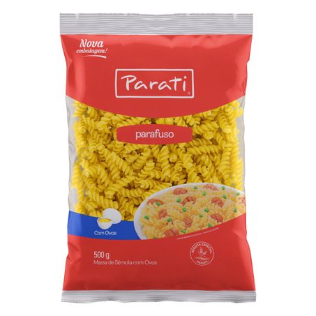 Macarrão de sêmola com ovos parafuso parati