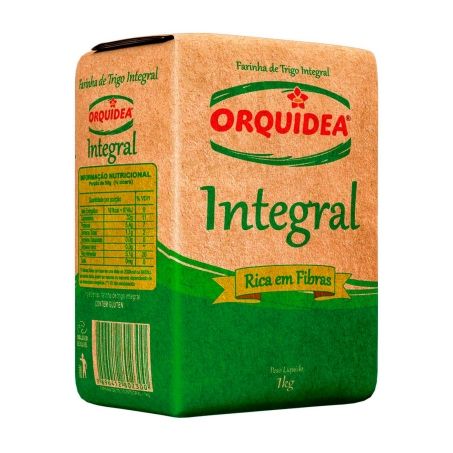 Farinha de trigo orquidea integral 1kg