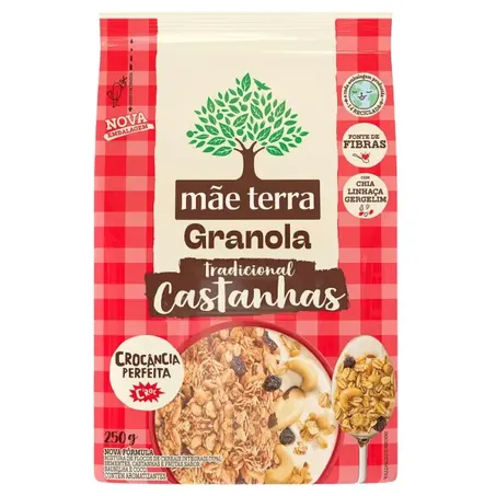Granola Mãe Terra Tradicional com Castanha e Mel 250g