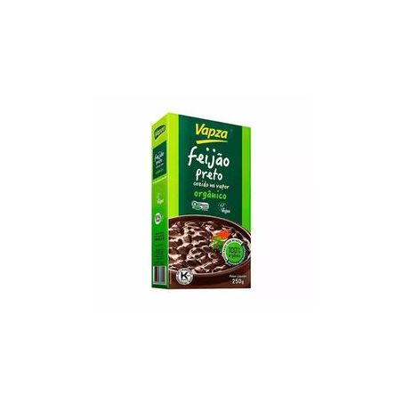 Feijão Preto Vapza Orgânico Cozido A Vapor Caixa 250G