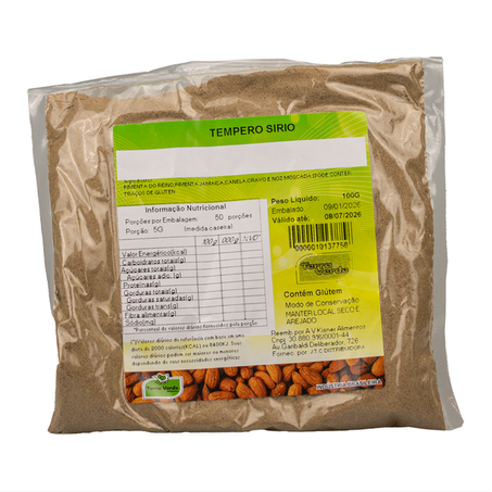 TEMPERO SÍRIO 100G