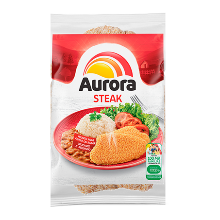 EMPANADO DE FRANGO AURORA STEAK 100G