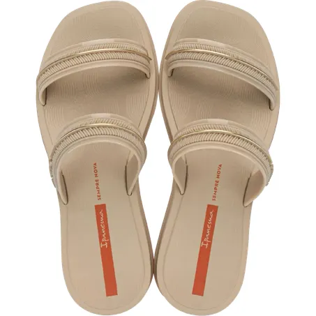 Sandalia Ipanema Glow Slide BgOuro 27400