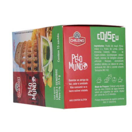 Cha chileno pelo mundo coliseu 22g 360-24