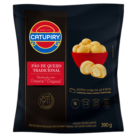 Pão de queijo catupiry recheado tradicional 390g