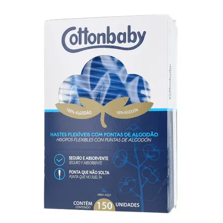 HASTE FLEXÍVEL COTTONBABY CX 150UN 360-2