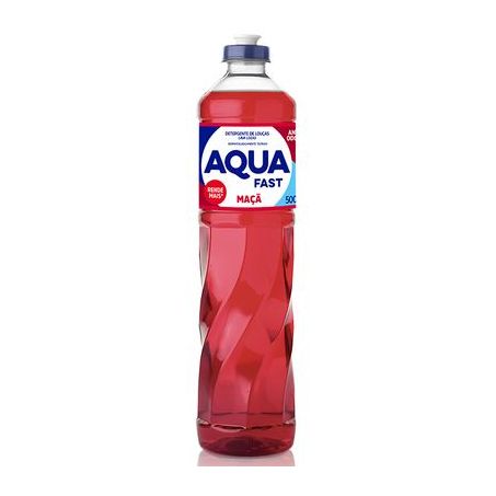 DETERGENTE AQUAFAST MAÇA PeT 500 ML 