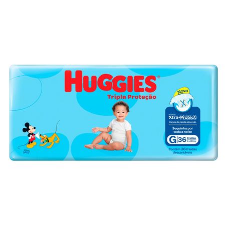 Fralda huggies tp nova mega g c/36un