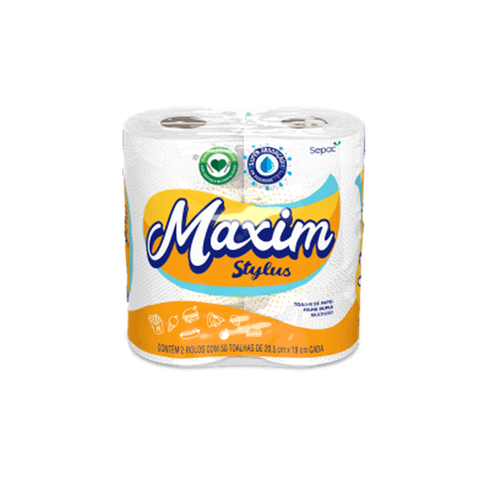 Maxim Stylus Papel Toalha C2 Rolos | Supermercado Grepar