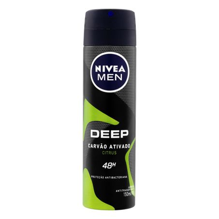 DESODORANTE AEROSSOL CARVÃO ATIVADO CITRUS NIVEA MEN DEEP