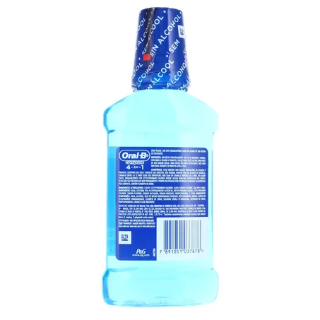 Enxaguatório Bucal Oral-b Menta Refrescante com Flúor Zero Álcool Frasco 250ml 360-17
