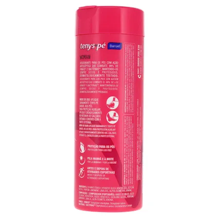 TALCO P/PÉS TENYS PÉ WOMAN 100G 360-16