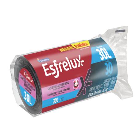 SACO LIXO ESFRELUX 30L