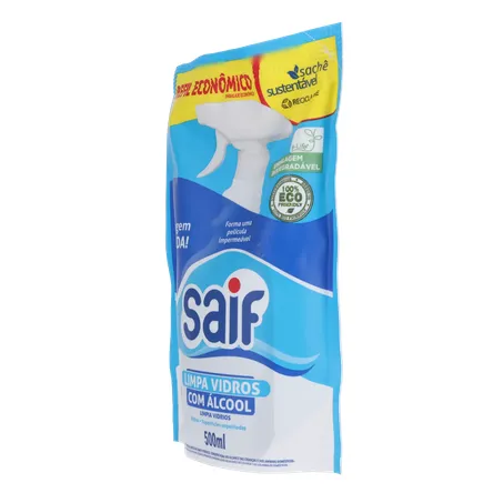 LIMPA VIDROS SAIF LEVE 500ML PAGUE 400ML SACHÊ 360-4
