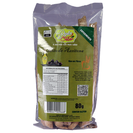BISCOITOS  PALITOS AZEITONA 80G - REALCE DO SABOR