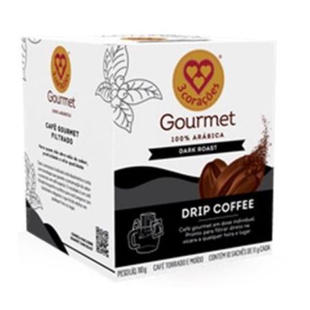 Cafe drip coffe 3 coracoes gourmet dark ro 11g