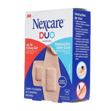 Curativo nexcare duo tamanhos diferentes caixa c-10unid 360-22