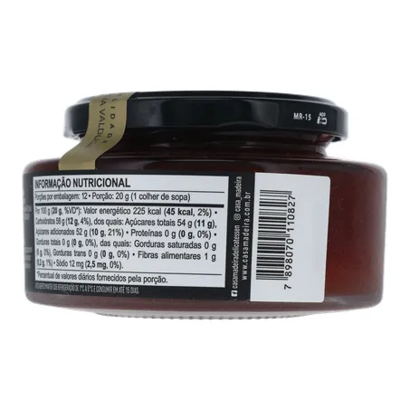 Geleia de Morango com Pimenta Casa Madeira Gourmet Pote de Vidro 240gr 360-21
