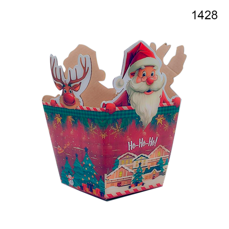 Cachepo Noel HoHoHo Questão de Gosto 9x9x11Cm