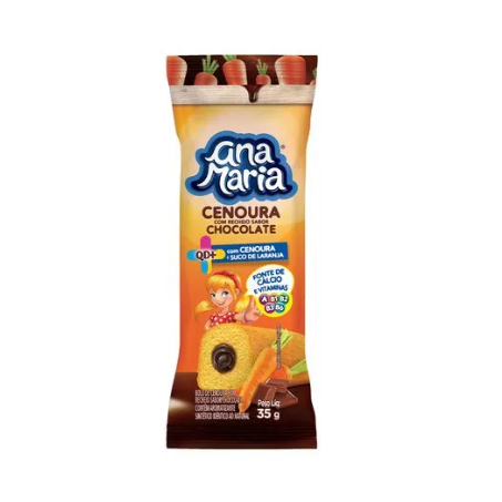Bolinho Ana Maria Qd+ Cenoura com Chocolate 35G