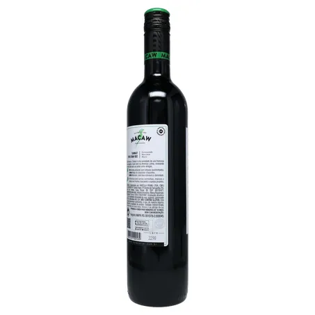 Vinho macaw tinto demi-seco tannat 750ml 360-22