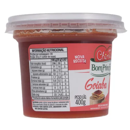 Doce cremoso bom princípio goiaba 400g 360-30