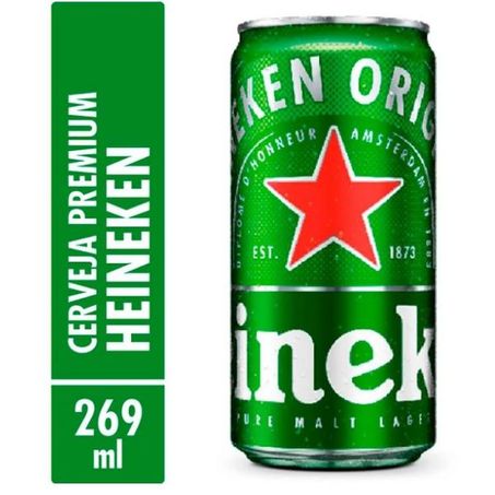 Cerveja heineken lata 269ml